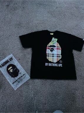 BAPE A Bathing Ape Check By Bathing Tee
